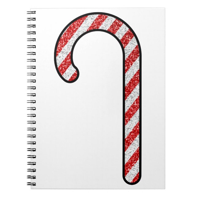 Cuaderno Purpurina Candy Cane (Frente)