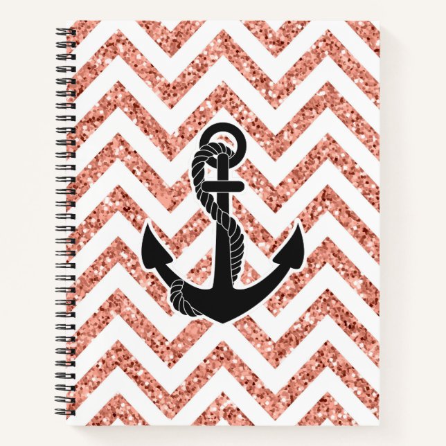 Cuaderno Purpurina Chevrons (Anverso)