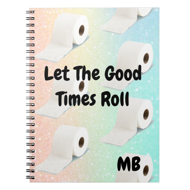 Cuaderno Purpurina Colorful Good Times Toilet Roll (Frente)