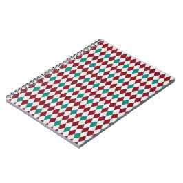 Cuaderno Purpurina de diamante rojo y azul