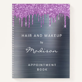 Cuaderno Purpurina de goteo morado Silver Cepa Metalizado