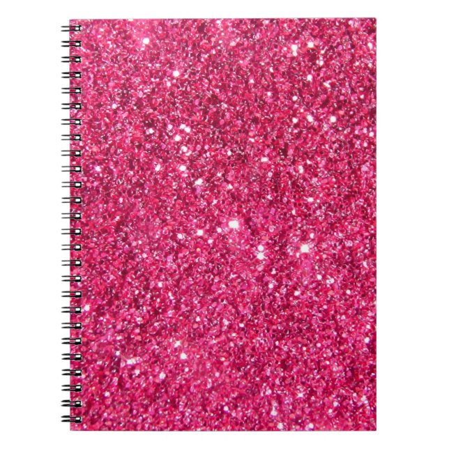 Cuaderno Purpurina de las rosas fuertes del encanto (Frente)