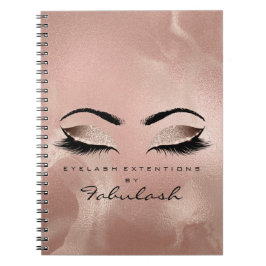 Cuaderno Purpurina de latigazos Ojos maquillaje Rubor Rosa 