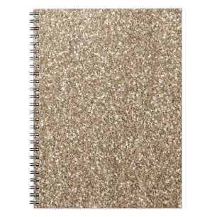 Cuaderno Purpurina de oro Teddy Bear Brown        