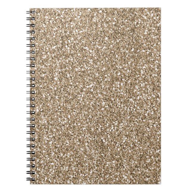 Cuaderno Purpurina de oro Teddy Bear Brown         (Frente)
