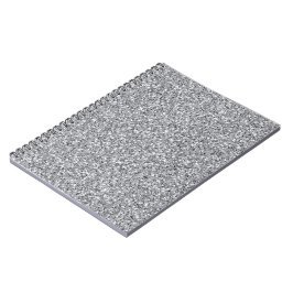 Cuaderno Purpurina de plata metálica