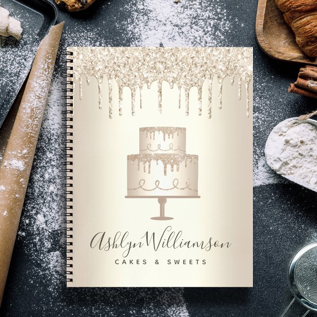 Cuaderno Purpurina de postre de pastelería de oro despoja a (Subido por el creador)