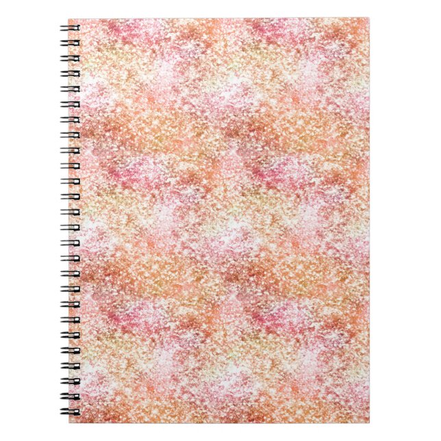Cuaderno Purpurina de unicornio rosa (Frente)