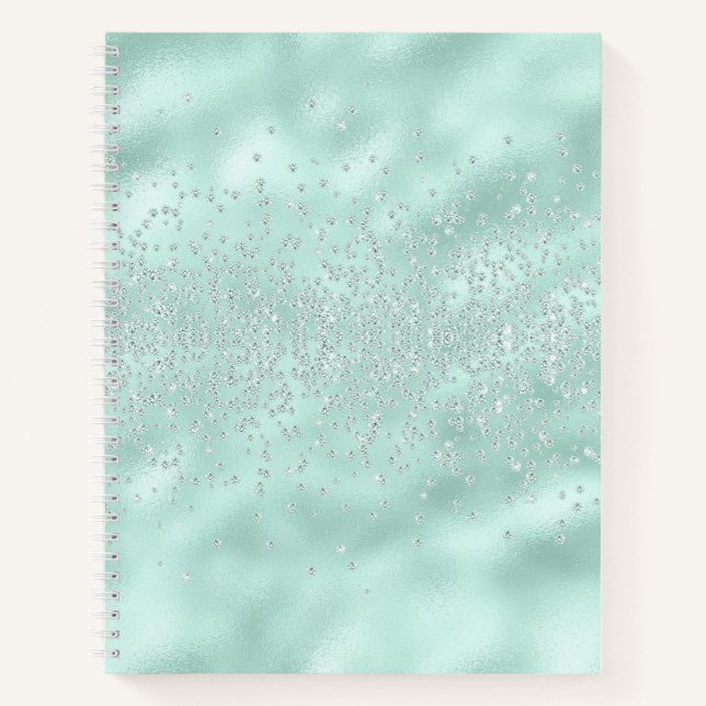 Cuaderno Purpurina falso Pastel Sparkle Elegante Moda brill (Anverso)