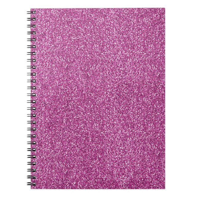 Cuaderno Purpurina Girly Pink Glitz (Frente)