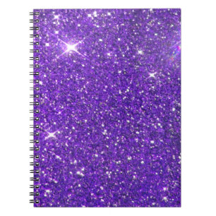 Cuaderno Purpurina Glitz de moda Lavender Purple Sparkling