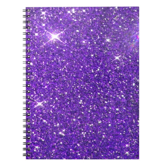 Cuaderno Purpurina Glitz de moda Lavender Purple Sparkling (Frente)