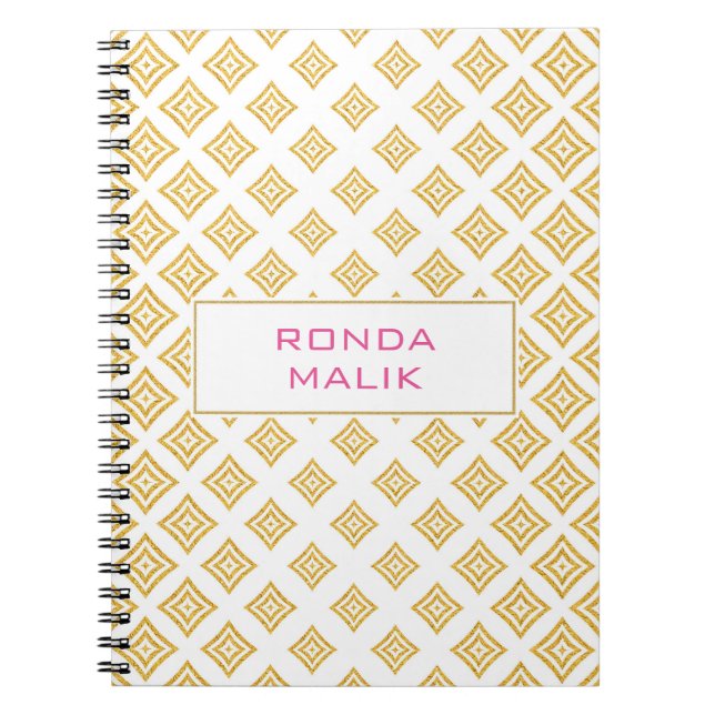Cuaderno Purpurina Gold Rhomboid (Frente)