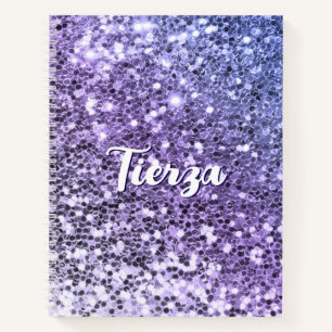 Cuaderno Purpurina Gradual Personalizada Gruesa