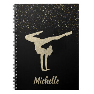 Cuaderno Purpurina Gymnastics Gold
