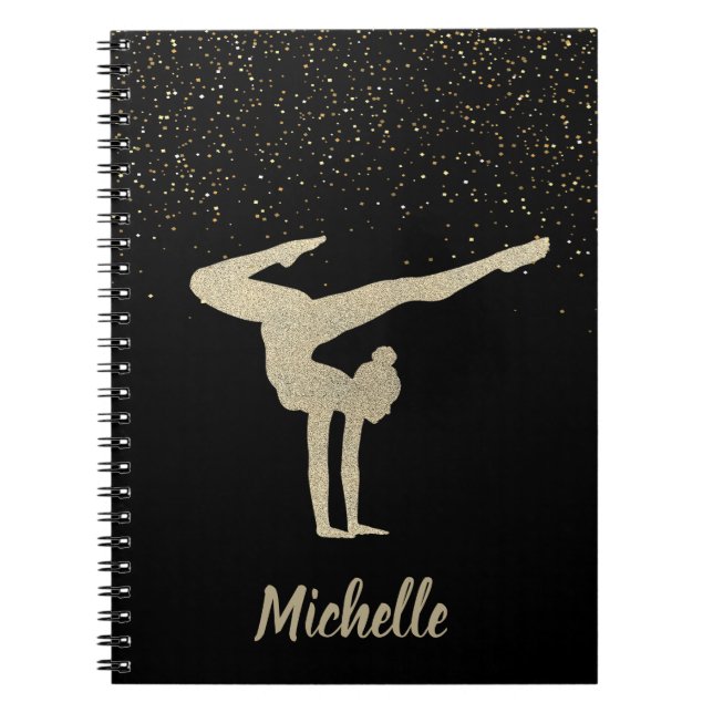 Cuaderno Purpurina Gymnastics Gold (Frente)