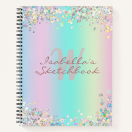 Cuaderno Purpurina Holográfica Unicorn