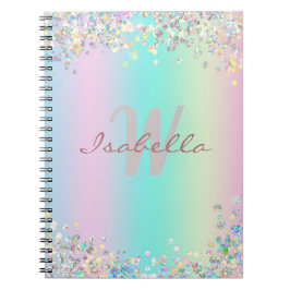 Cuaderno Purpurina Holográfica Unicorn