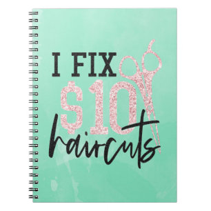 Cuaderno Purpurina I Fix $10 Caso iPad de cortes de pelo