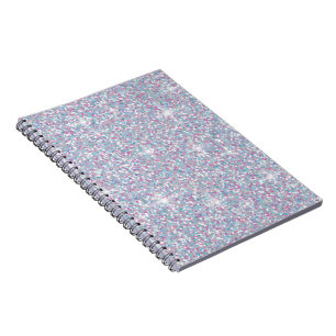 Cuaderno Purpurina iridiscente blanco