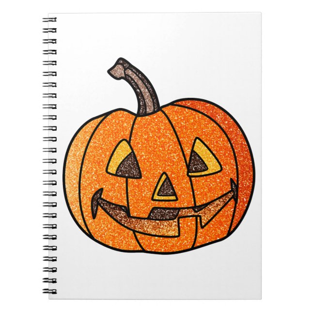 Cuaderno Purpurina Jack O'Lantern (Frente)