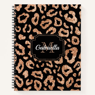 Cuaderno Purpurina Leopard Print