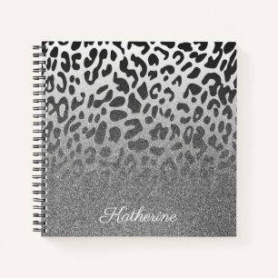Cuaderno Purpurina Leopard Print