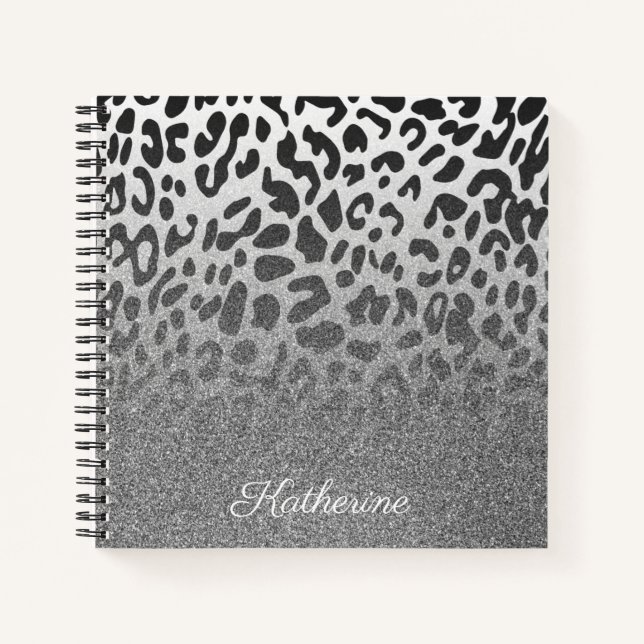 Cuaderno Purpurina Leopard Print (Anverso)