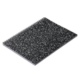 Cuaderno Purpurina negra