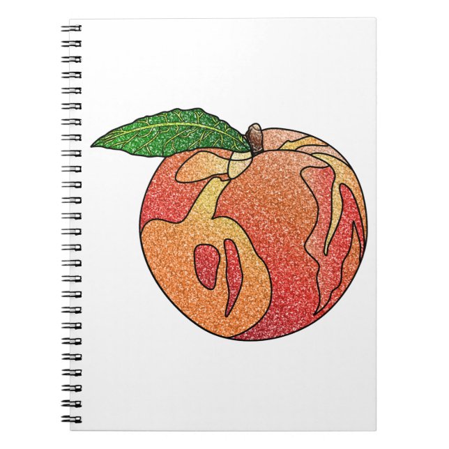 Cuaderno Purpurina Peach (Frente)