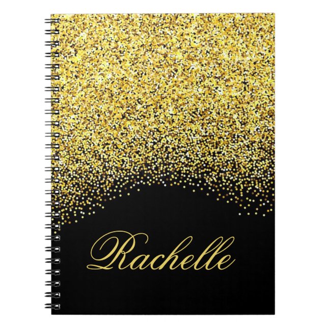 Cuaderno Purpurina Personalizada (Frente)