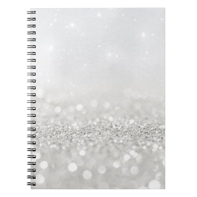 Cuaderno Purpurina plateado (Frente)