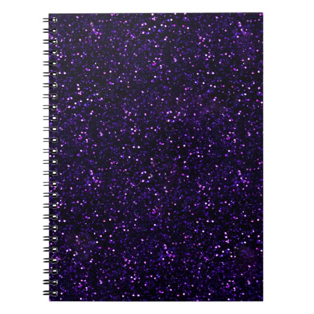 Cuaderno Purpurina púrpura Amethyst oscuro (Frente)