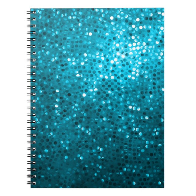 Cuaderno Purpurina Retro De Los Tonos Azules Y Parking 2 (Frente)