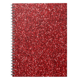 Cuaderno Purpurina Rojo Glitz
