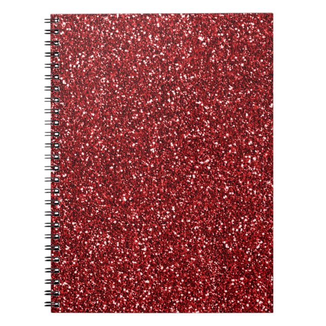 Cuaderno Purpurina Rojo Glitz (Frente)