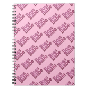 Cuaderno Purpurina Rosa Boss Babe