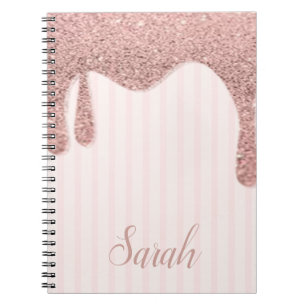 Cuaderno Purpurina rosa de moda de Guay