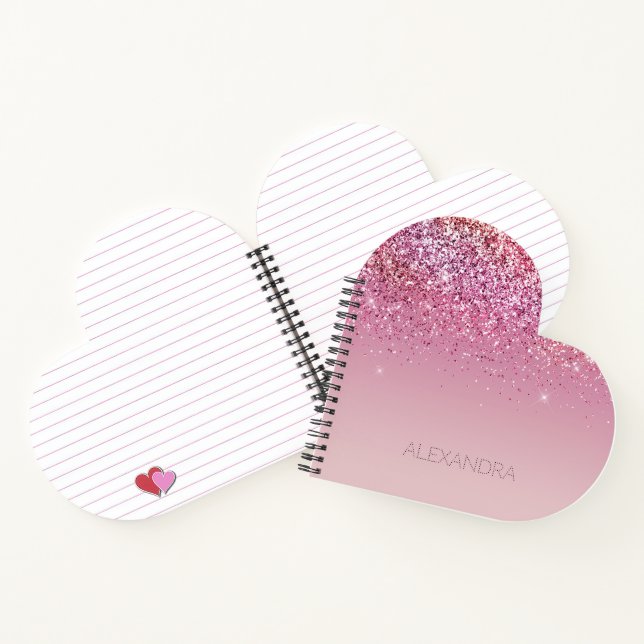 Cuaderno Purpurina Rosa dorado rosado dorado (Interior)