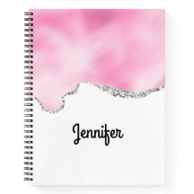 Purpurina Rosa y Plata Faux Borde elegante