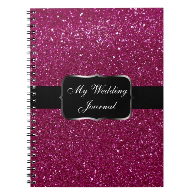 Cuaderno Purpurina rosado (Frente)