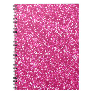 Cuaderno Purpurina rosado chispeante