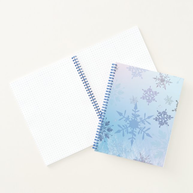Cuaderno Purpurina Snowflake Snowy Mountain Winter (Interior)