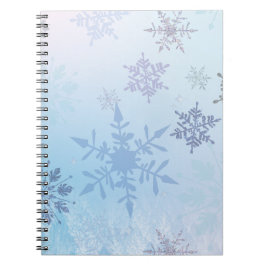 Cuaderno Purpurina Snowflake Snowy Mountain Winter