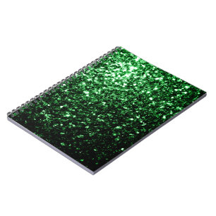 Cuaderno Purpurinas de imitación verde oscuro