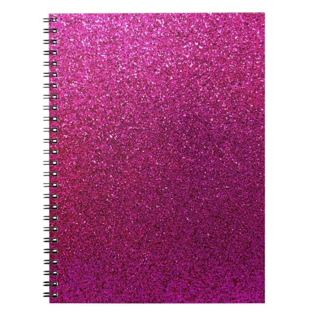 Cuaderno Purpurinoso púrpura rojo de la chispa del fondo (Frente)