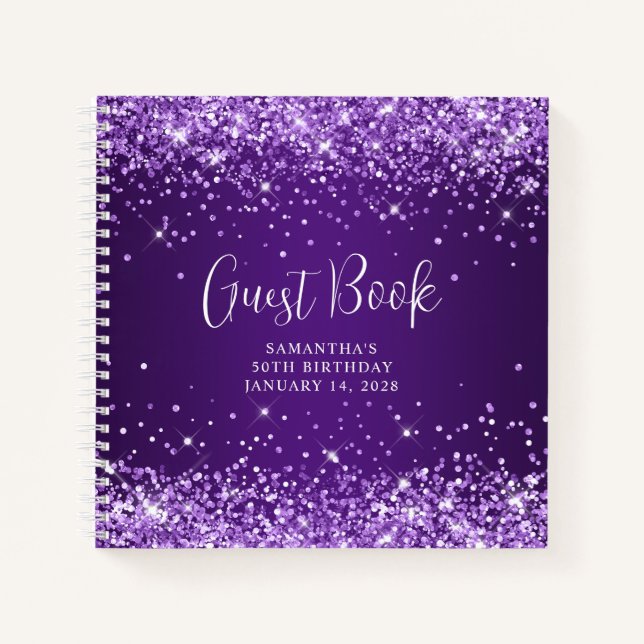 Cuaderno Purpurinoso Royal Purple Ombre 50 Aniversario Invi (Anverso)