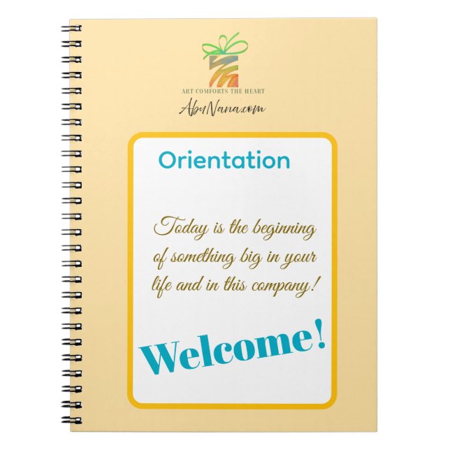 Cuaderno Put Your Logo Here New Employee Orientation  (Frente)