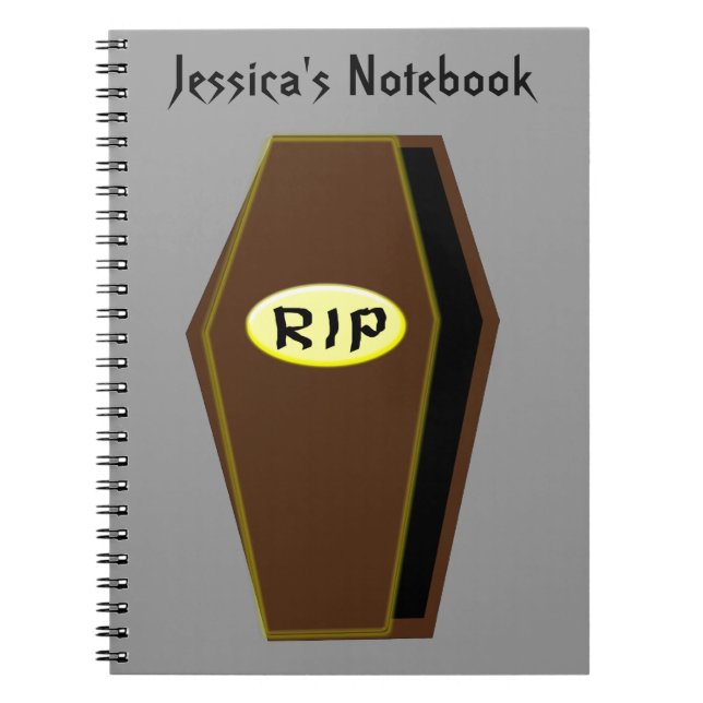 Cuaderno QEPD Bloc de notas de Personalizable de Halloween (Frente)