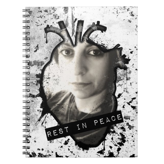 Cuaderno QEPD libro de memoria cardíaca anatómica (Frente)